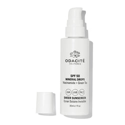 SPF50 Mineral Drops Niacinamide + Green Tea Écran Solaire Invisible